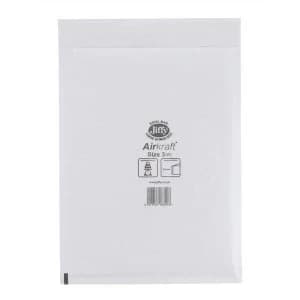 Jiffy Airkraft Size 3 Postal Bags Bubble lined Peel and Seal 220x320mm White 1 x Pack of 50 Bags