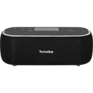 TechniSat DIGITRADIO BT 1 Desk radio DAB+, FM AUX, Bluetooth Hands-free, Incl. microphone, Alarm clock, rechargeable Black
