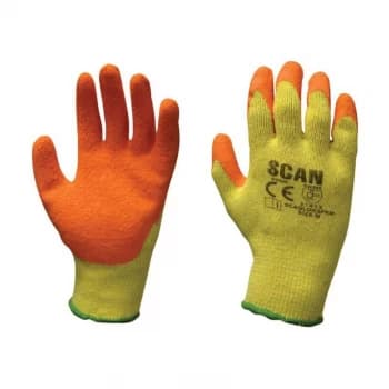 Knit Shell Latex Palm Gloves - M (Pack 12)