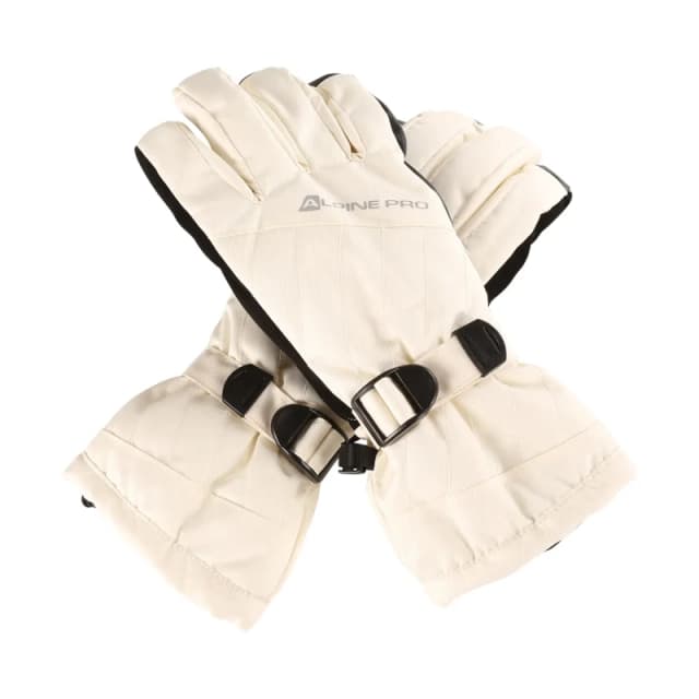 Womens heated gloves Alpine Pro Rena Beige Female M