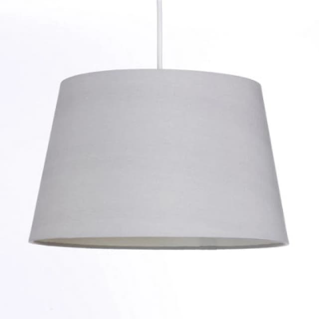 K Living Silver Grey Tapered Drum Shade For Ceiling And Table Lamp 12" Shade