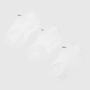 Nike White & Black No Show Socks 3 Pack