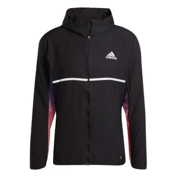adidas Own the Run Colorblock Jacket Mens - Black / Purple Rush / Pulse Li