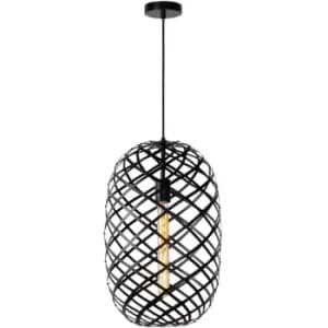 Lucide WOLFRAM - Pendant Light - Ø32cm - 1xE27 - Black