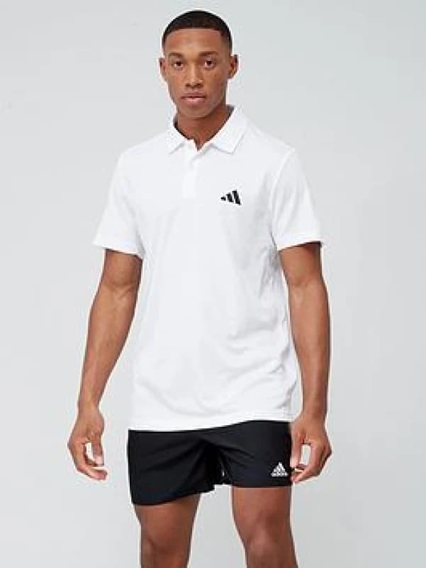 adidas Mens Fab Polo Shirt Short Sleeve Polos S White 54300101350