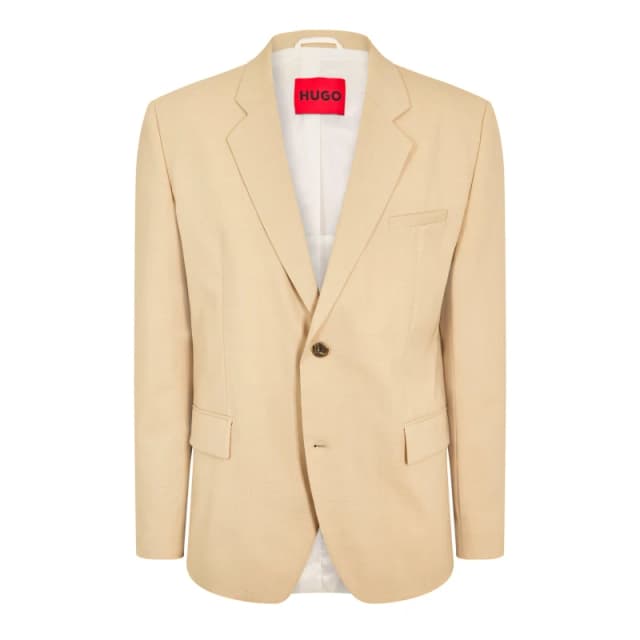 Hugo Mens Kris231X Blazer Open Beige male 36 (46)