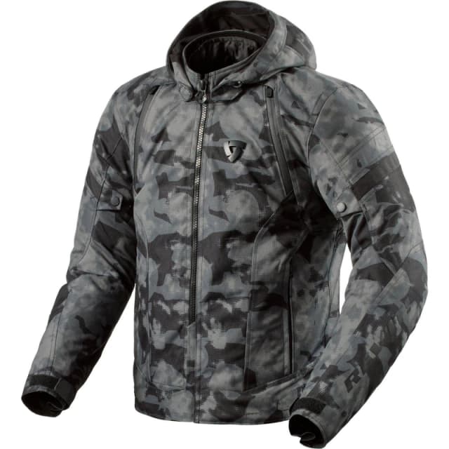 Rev It Flare 3 H2O Motorcycle Jacket S Camo Dark Grey
