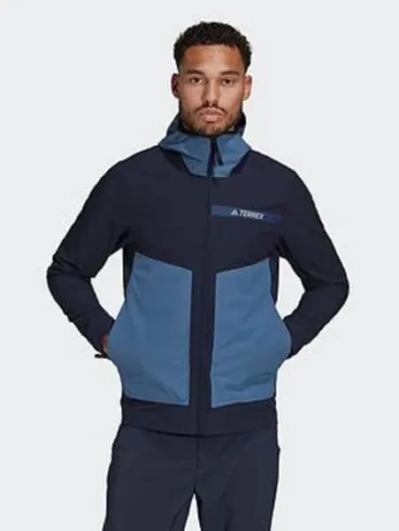 adidas Mt Softshell Jkt - Navy/Grey, Navy/Grey, Size S, Men Navy/Grey UTX5H Male S