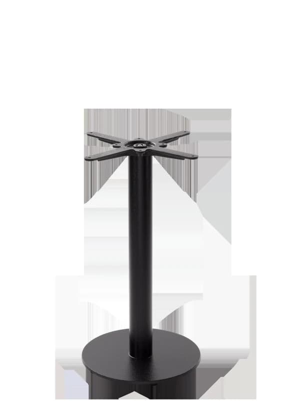 netfurniture Black Cast Iron Round Table Base - Small - Height - 730 mm Black unisex