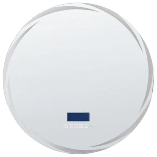 Beliani LED Bathroom Mirror Tanay 60 Cm 60 Cm With Built-In Bluetooth Speaker Silver