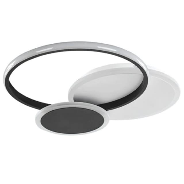 Beliani LED Ceiling Lamp Zami Metal Black