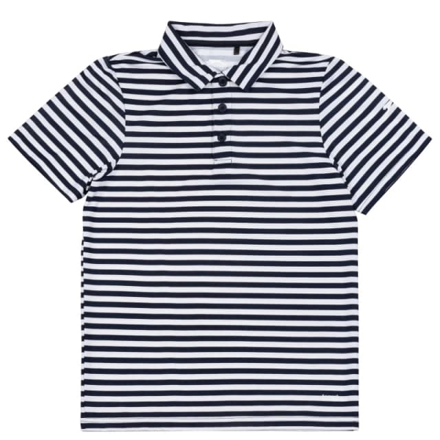 Slazenger Stripe Polo Shirt Junior - Blue Blue 7 - 8 Years