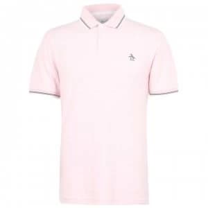 Original Penguin Tipped Polo Shirt - 682 Impat Pink