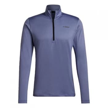 adidas Terrex Everyhike Half-Zip Fleece Jacket Mens - Orbit Violet