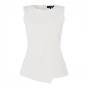 DKNY Crew Neck Wrap Top - Ivory