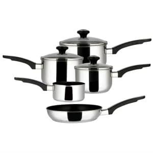 Prestige Everyday 5 Piece Stainless Steel Pan Set