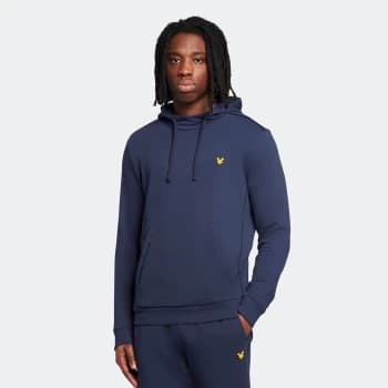 Mens Hoodie with Contrast Piping - Navy - XXL