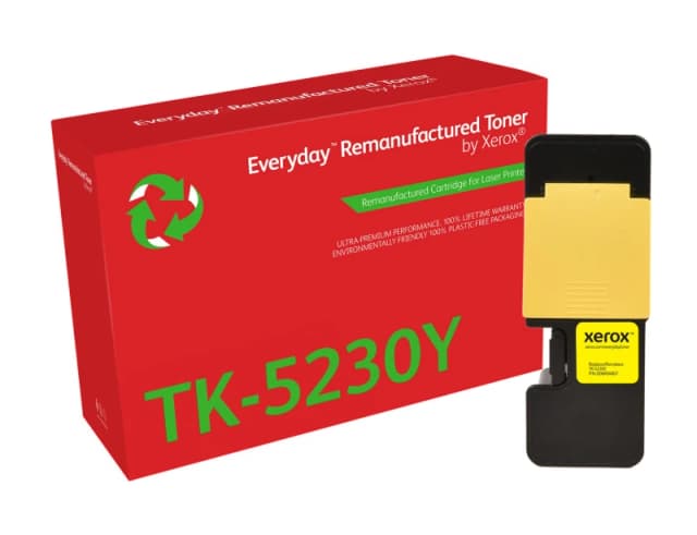 Xerox Everyday Yellow Remanufactured Toner by Xerox compatible with Kyocera TK-5230Y, Standard capacity 006R04807