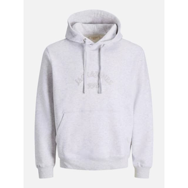 Jack and Jones Mens Pull Over Hoodie Bright White JJ male S
