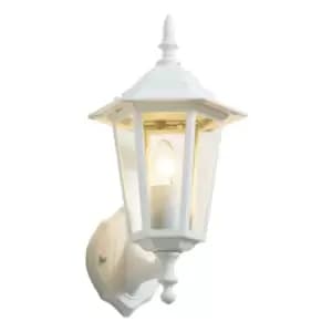 Zinc LIBOURNE 6 Panel Outdoor Wall Lantern White