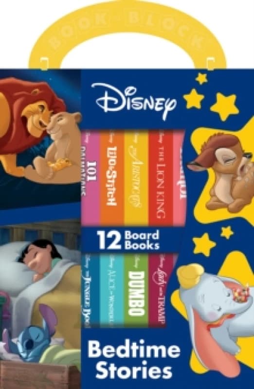 Disney Bedtime Stories 12 Board Book Hardback