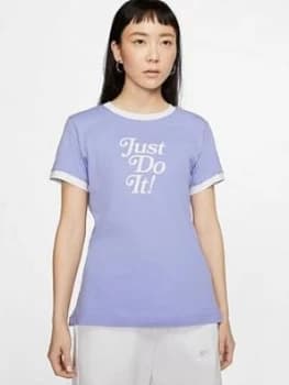 Nike Nsw Ringer Retro T-Shirt - Lilac