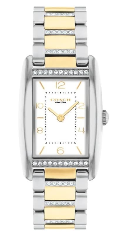 Coach 14504318 Womens Reese (24mm) White Rectangular Dial Watch