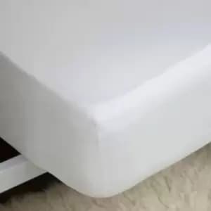 Belledorm 200 Thread Count 100% Egyptian Cotton 12" Deep Fitted Sheet, White, Three Quarter