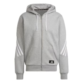 adidas Sportswear Future Icons 3-Stripes Full-Zip - Medium Grey Heather / White