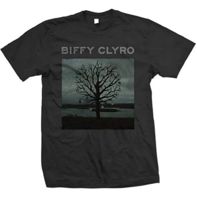 Biffy Clyro Mens Chandelier Cotton T-Shirt in Black Size: Large Black Male L
