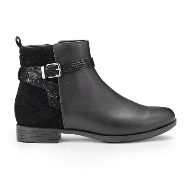 Hotter Womens Wide Fit 'Haydock' Ankle Boots in Black Size: 3 Black Female 3