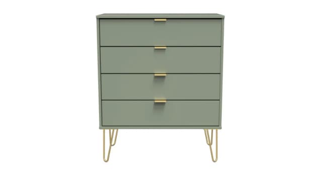 Fuji 4 Drawer Chest In Reed Green (Ready Assembled)