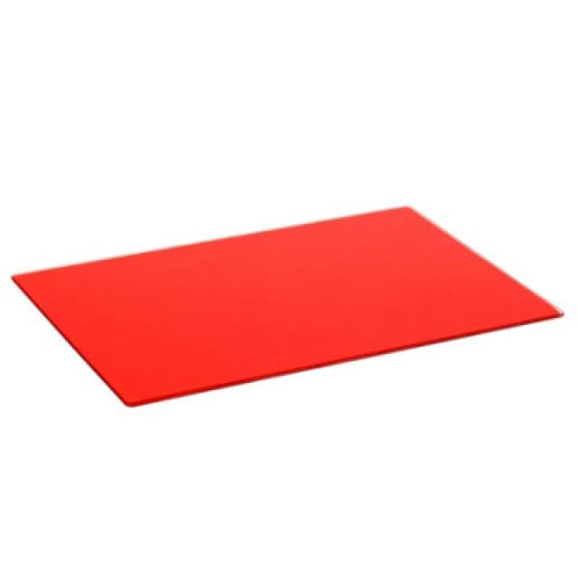 Harbour Housewares Glass Chopping Board - 50 X 40Cm Red Kitchen Dining Place Mats Cutting Mat Worktop Saver Cooking & Food Prep