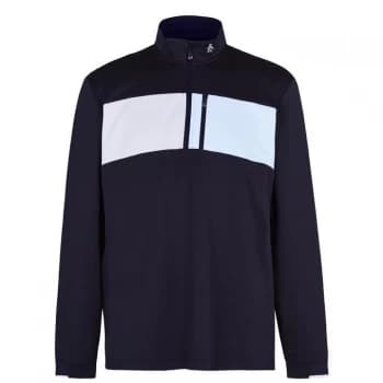 Original Penguin Block Zip Jacket - Black Iris