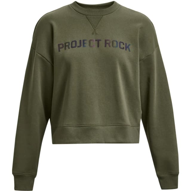 Under Armour Womens Heavyweight Leg Day Sweatshirt Green female 8 (XS)