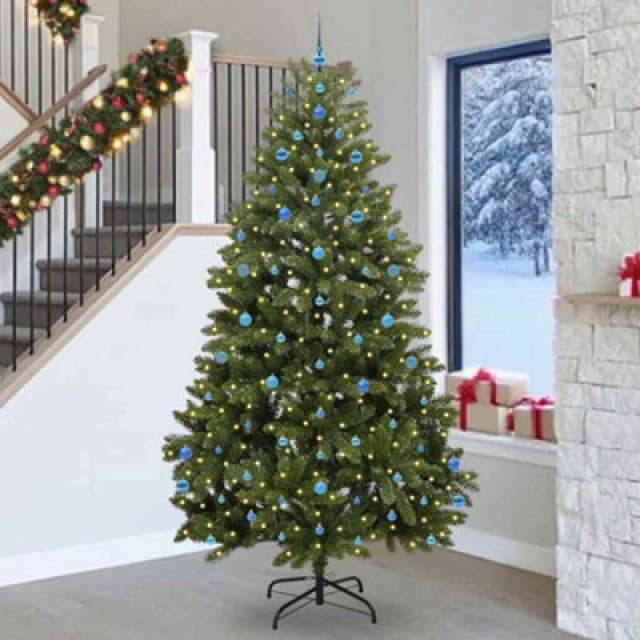 Vidaxl Artificial Christmas Tree With Stand Green 270 Cm Pvc And Metal
