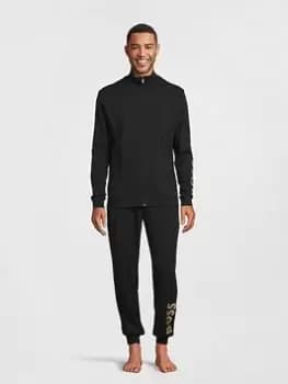 BOSS Bodywear Long Lounge Set - Black, Size 2XL, Men