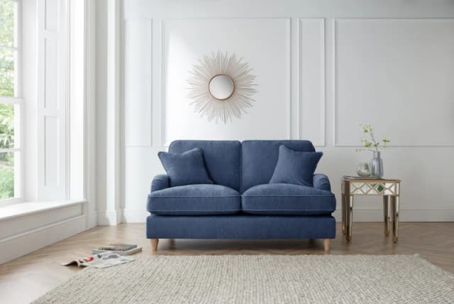 The Great Sofa Company Orla 2 Seater Sofa Manhattan Ice in Navy Navy Unisex