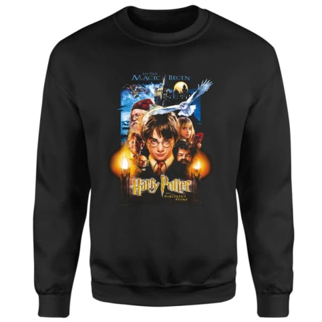 Harry Potter The Sorcerer's Stone Sweatshirt - Black - M