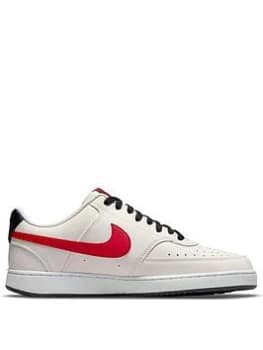 Nike Court Vision Low - Off-White/Red, Off White/Red, Size 12, Men
