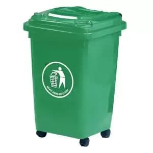 Wheelie Bin 50L 30 Recycled Polyethylene Green LWB50YGreen