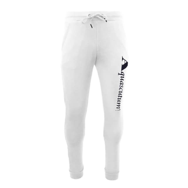Aquascutum Mens Closed Hem Fleece Joggers White male Small