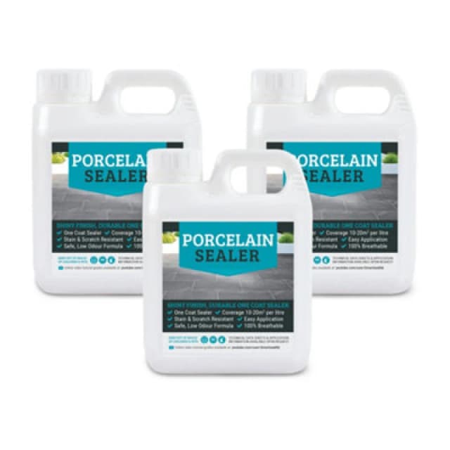 SMARTSEAL Porcelain Sealer - One-coat, easy application, stain & scratch resistant, 100% breathable - 3 x 1 Litre SS-PORCSEAL-3