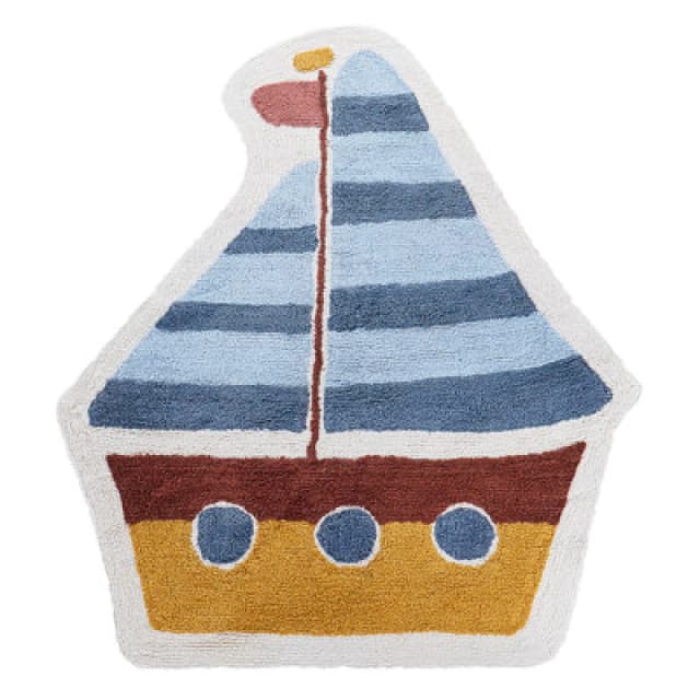 Beliani Kids Rug Speti Multicolour 105 X 120 Cm Cotton