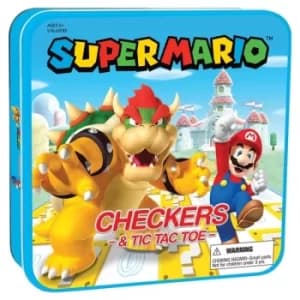 Super Mario Checkers & Tic-Tac-Toe Combo Collector's Game