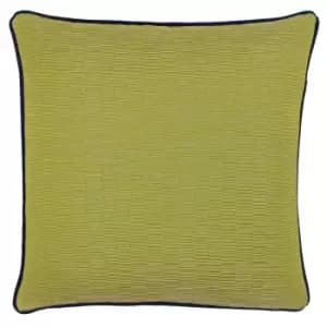 Putney Jacquard Cushion Citrine/Navy, Citrine/Navy / 45 x 45cm / Polyester Filled