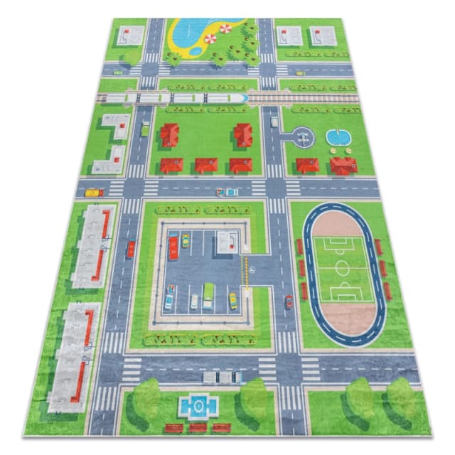 RugsX Bambino Rug in Green Size: 120cm x 170cm Green Unisex 120cm x 170 cm