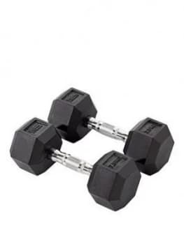 York Rubber Hex Dumbbell Pair 2 X 7.5KG