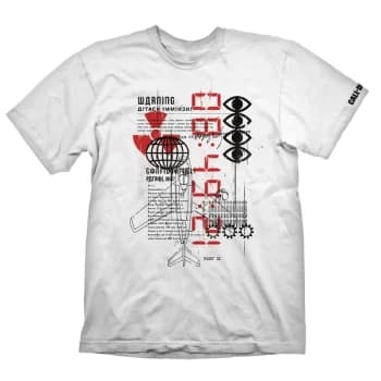 Call Of Duty: Cold War Warn Attack Mens L T-Shirt - White