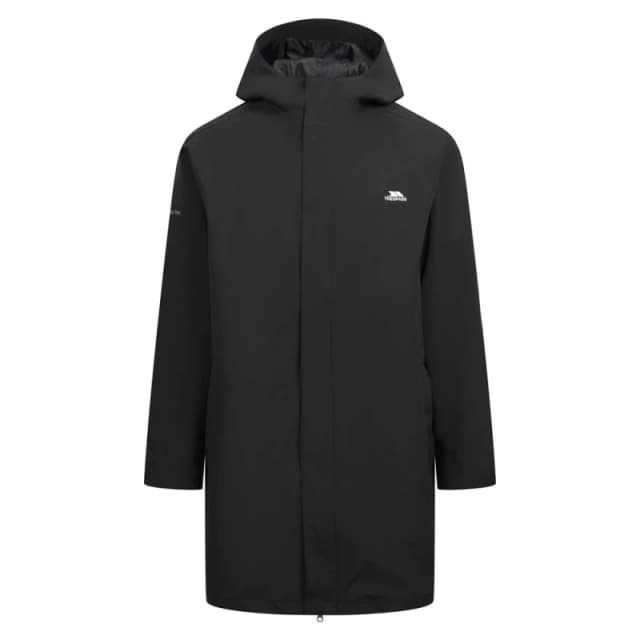 Trespass Mens Uisdean Waterproof Jacket in Black Size: XS Black Male XS